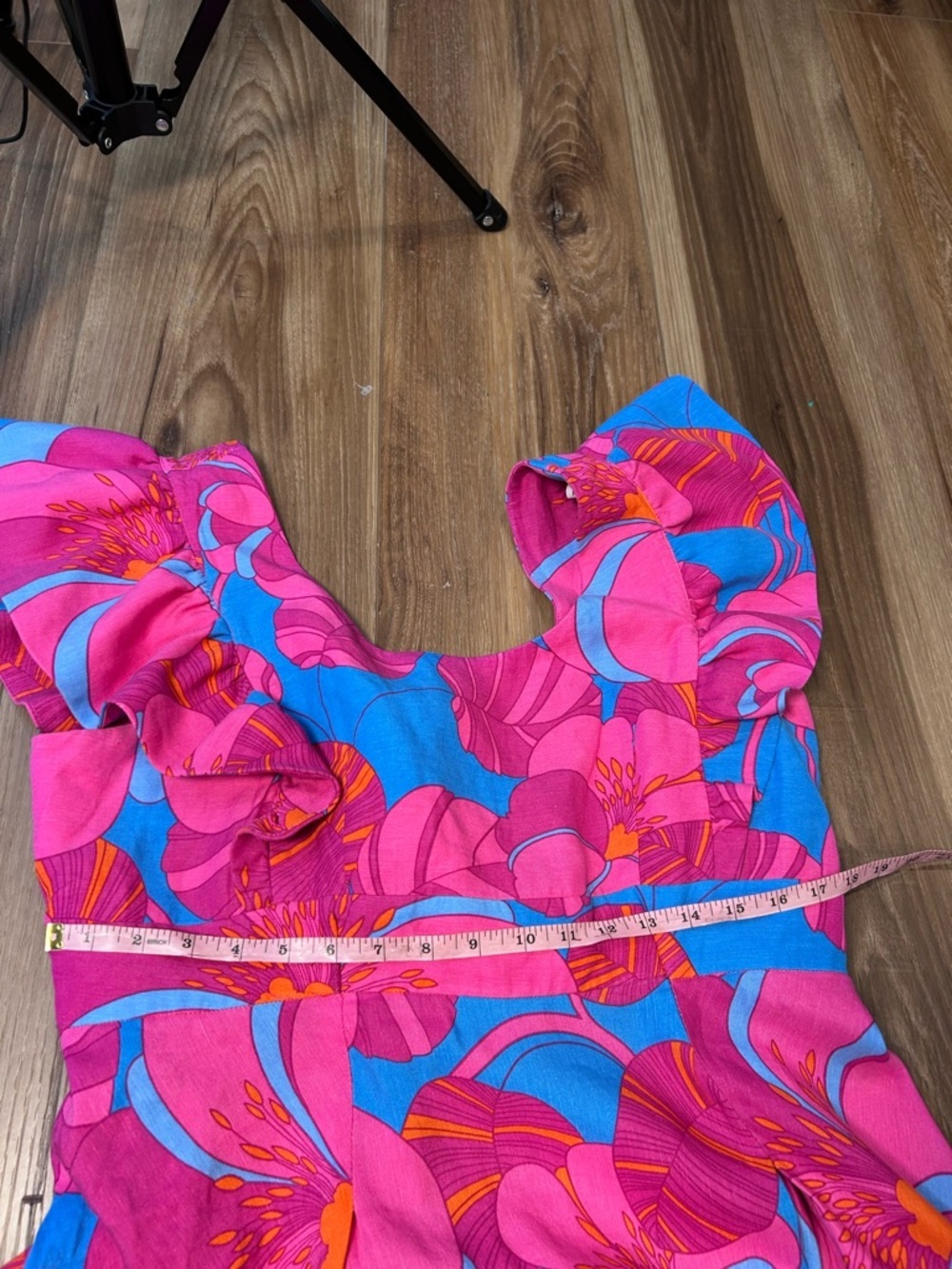 Tuckernuck Cameran Eubanks Wimberly Wild Azalea Dress Linen pink floral size xl - Picture 6 of 7